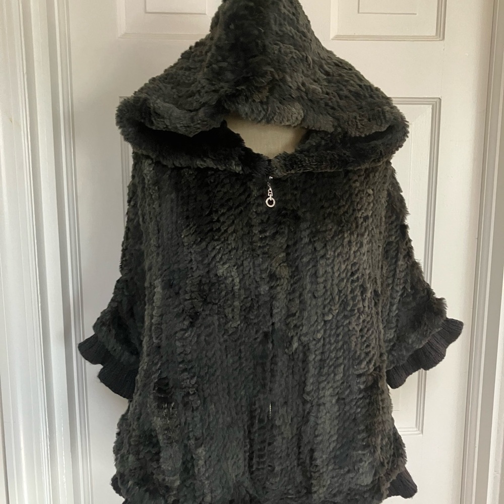 Chic Black Faux Fur Teddy Jacket